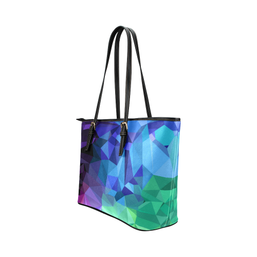 Mystic Crystals Leather Tote Bag/Small (Model 1651)