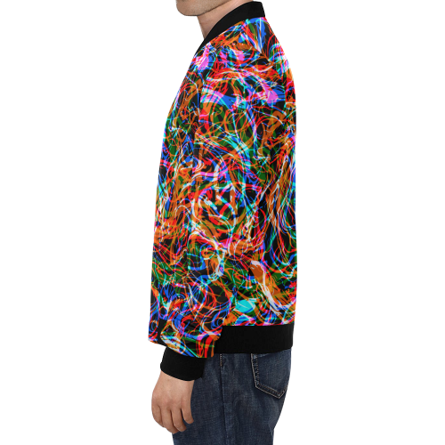 colorful abstract pattern All Over Print Bomber Jacket for Men (Model H19)