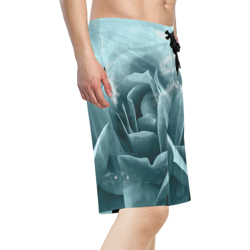 The blue rose Men's All Over Print Board Shorts (Model L16)