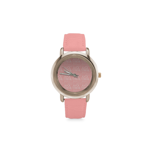 A.K.A Watch Women's Rose Gold Leather Strap Watch(Model 201)