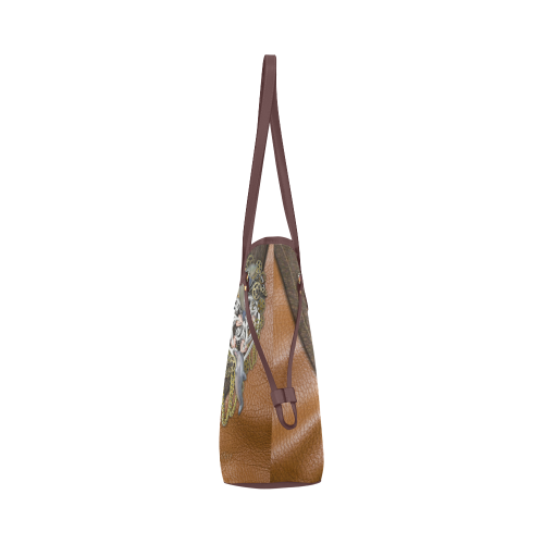our dimension of Time Clover Canvas Tote Bag (Model 1661)