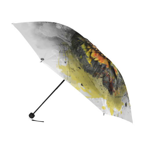 bird parrot art #parrot #bird Anti-UV Foldable Umbrella (U08)
