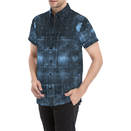 Cosmos Men's All Over Print Short Sleeve Shirt (Model T53)