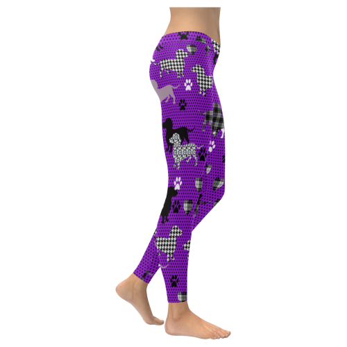 Dachshund P Women's Low Rise Leggings (Invisible Stitch) (Model L05)