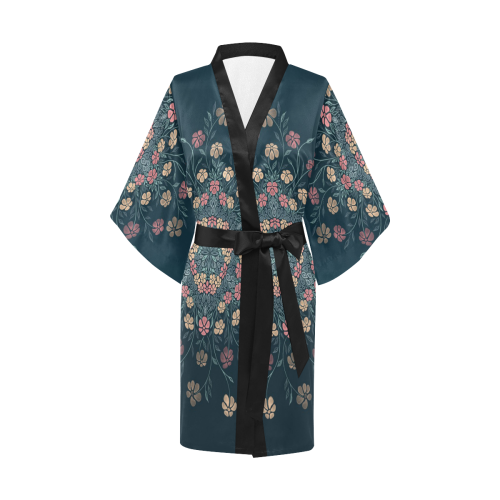 Pretty Powder Pastels Flowers Mandala Kimono Robe