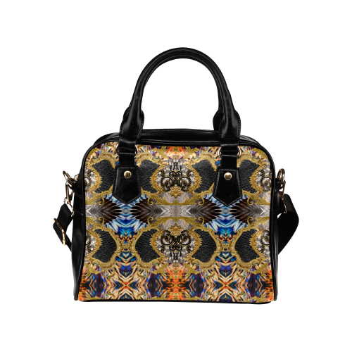 Luxury Abstract Design Shoulder Handbag (Model 1634)