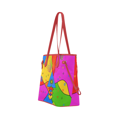 All Seeing Eye Popart Clover Canvas Tote Bag (Model 1661)