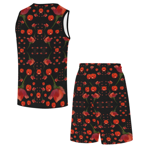 pumkins and roses from the fantasy garden All Over Print Basketball Uniform