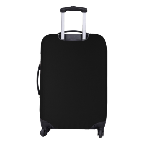 Diagonal Blue & Black Plaid  modern style Luggage Cover/Medium 22"-25"
