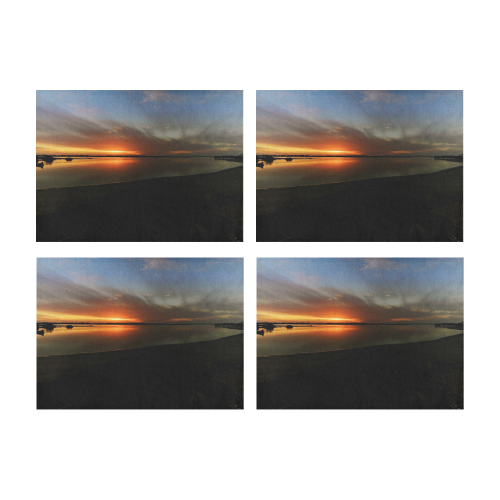 sunset brilliant Placemat 14’’ x 19’’ (Set of 4)