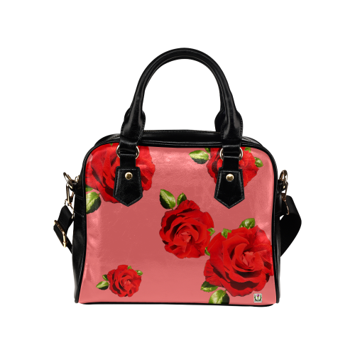 Fairlings Delight's Floral Luxury Collection- Red Rose Shoulder Handbag 53086h8 Shoulder Handbag (Model 1634)