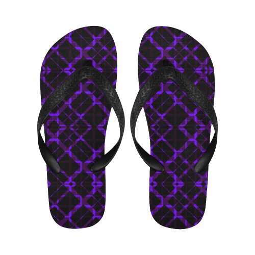 Purple Magic Flip Flops for Men/Women (Model 040)