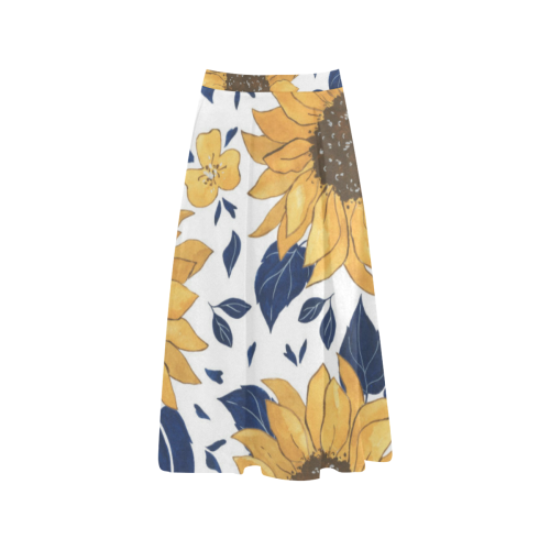 Sunflowers Aoede Crepe Skirt (Model D16)
