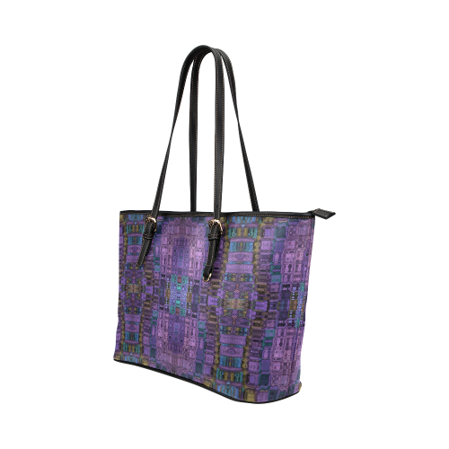 Expand Your Mind Leather Tote Bag/Small (Model 1651)