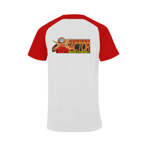 Ragalan (white/red) - RBN XFACTOR Men's Raglan T-shirt (USA Size) (Model T11)