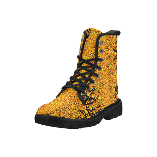 yellow bubble Martin Boots for Men (Black) (Model 1203H)