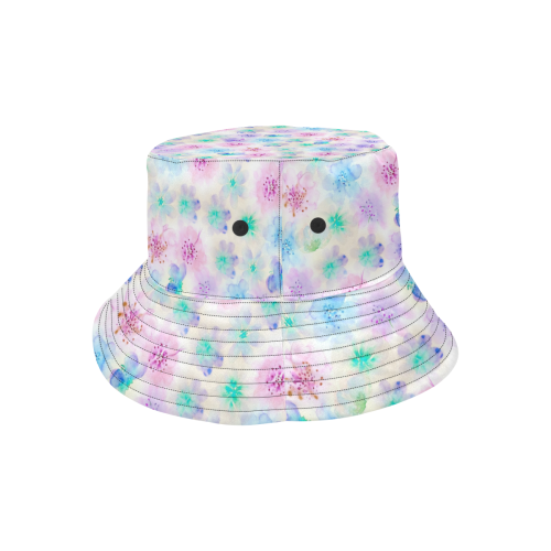watercolor flowers All Over Print Bucket Hat