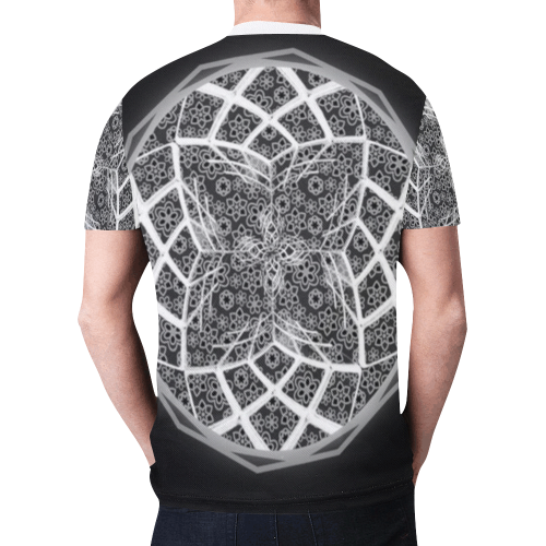 3d Illusion New All Over Print T-shirt for Men/Large Size (Model T45)