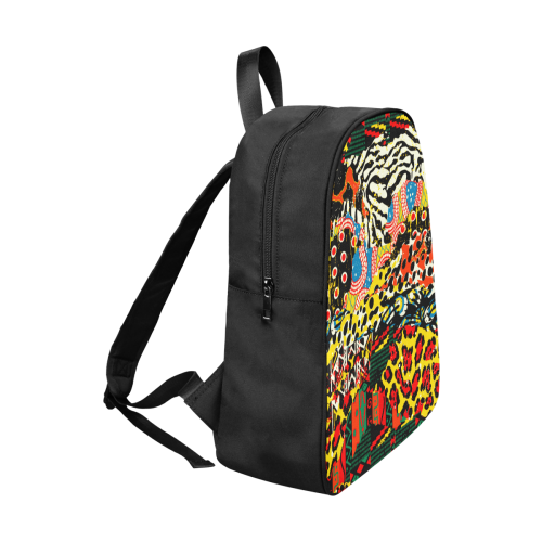 Ethnic patchwork Fabric School Backpack (Model 1682) (Large)