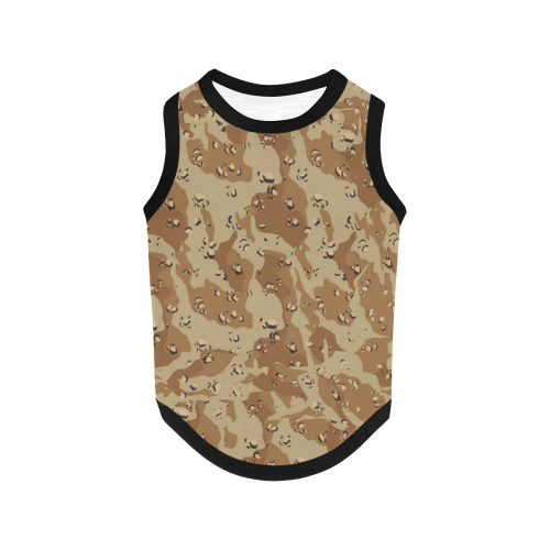 Desert Camouflage Pattern All Over Print Pet Tank Top