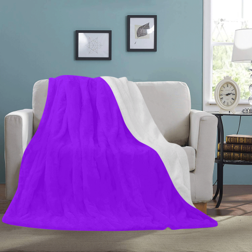 color electric violet Ultra-Soft Micro Fleece Blanket 54''x70''