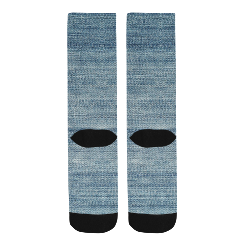 Jeans Pattern by K.Merske Men's Custom Socks