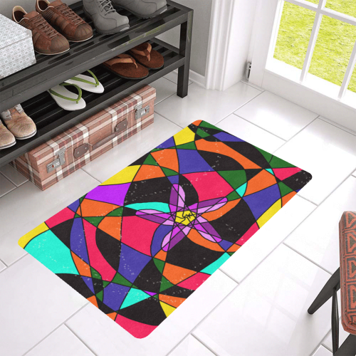 Abstract Design S 2020 Doormat 30"x18" (Black Base)