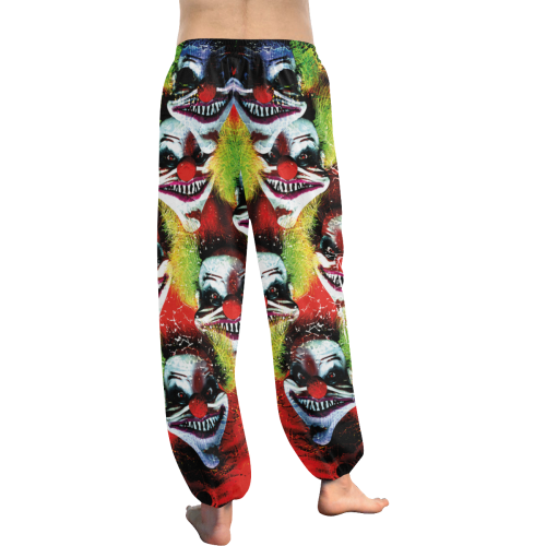 creepy, scary halloween horror clowns Women's All Over Print Harem Pants (Model L18)