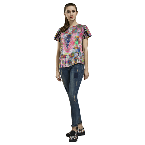 Karl All Over Print T-Shirt for Women (USA Size) (Model T40)