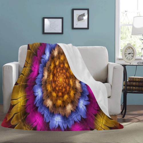 Fractal flash Ultra-Soft Micro Fleece Blanket 54''x70''