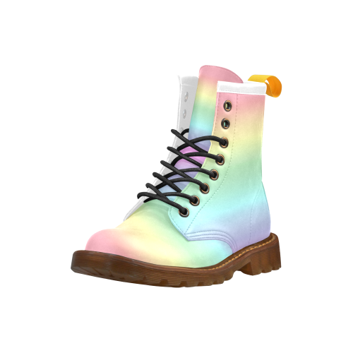 Pastel Rainbow High Grade PU Leather Martin Boots For Women Model 402H