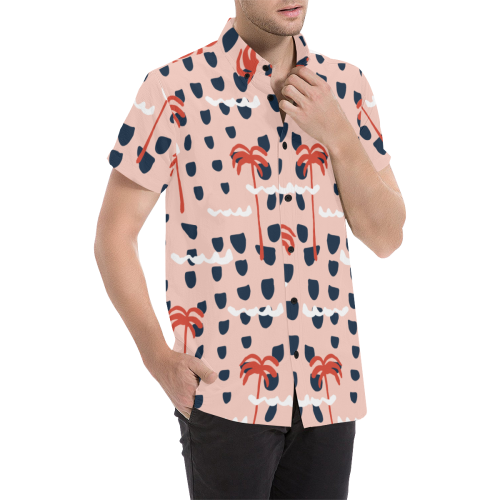 Cool Beach Shirt Men's All Over Print Short Sleeve Shirt (Model T53)