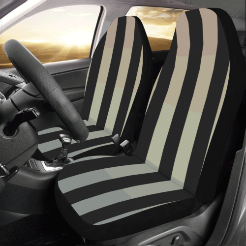 Like a Candy Sweet Pastel Lines Pattern Car Seat Covers (Set of 2)