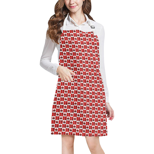 Canadian Flag Aprons All Over Print Apron