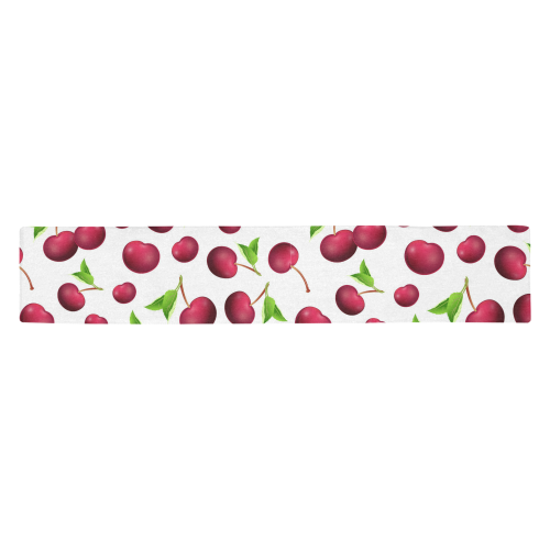 Red Cherries Table Runner 14x72 inch