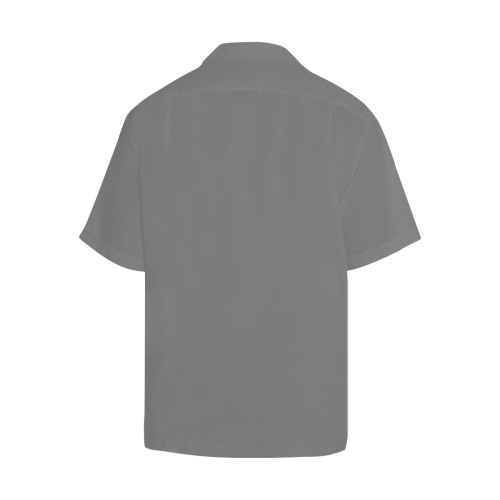 casual solid gray Hawaiian Shirt (Model T58)