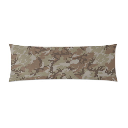 Combo Woodland Desert and Forest Camouflage Custom Zippered Pillow Case 21"x60"(Two Sides)