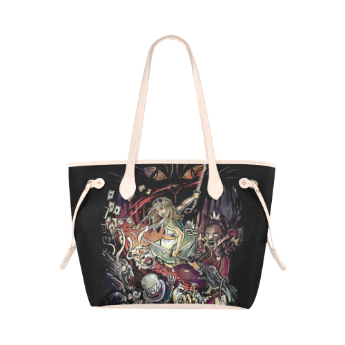 Alice in Wonderland Clover Canvas Tote Bag (Model 1661)