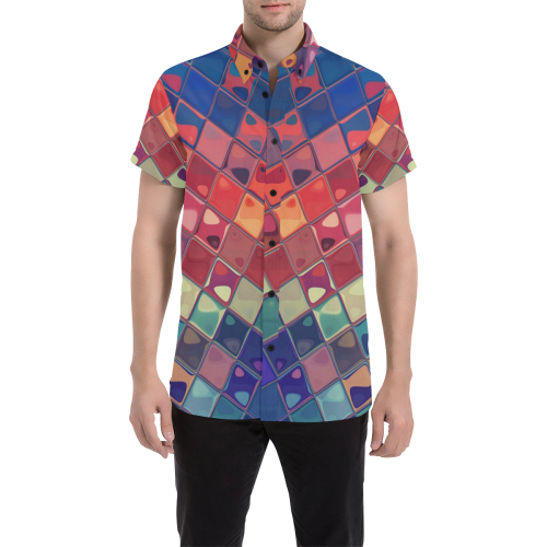 Haaisi by Artdream Men's All Over Print Short Sleeve Shirt (Model T53)
