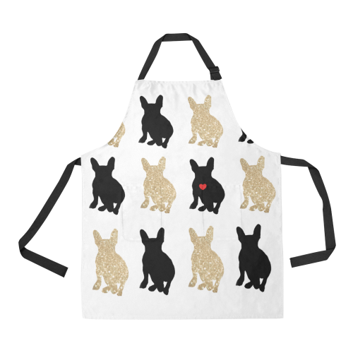 Dazzling French Bulldogs All Over Print Apron