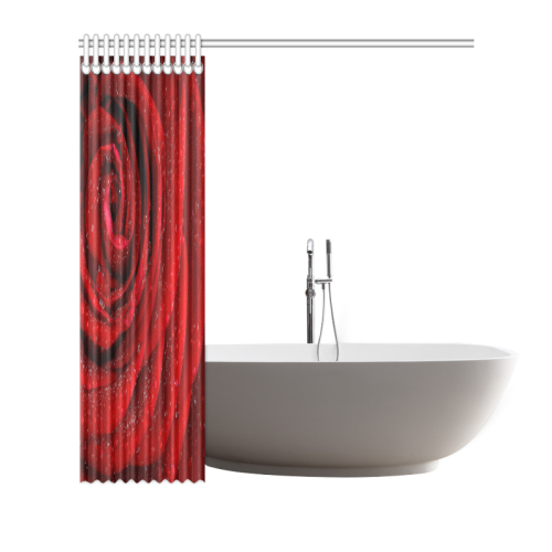 Red rosa Shower Curtain 66"x72"