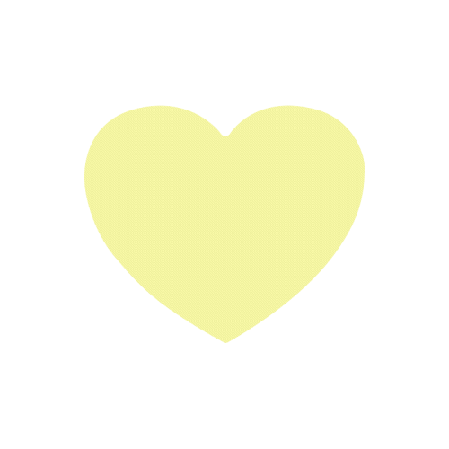 color canary yellow Heart-shaped Mousepad
