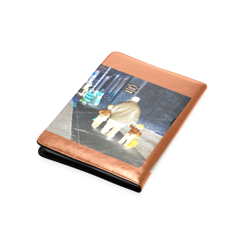Ghosts roaming the street (orange) Custom NoteBook A5