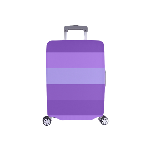 Shades Of Purple Stripes Luggage Cover/Small 18"-21"
