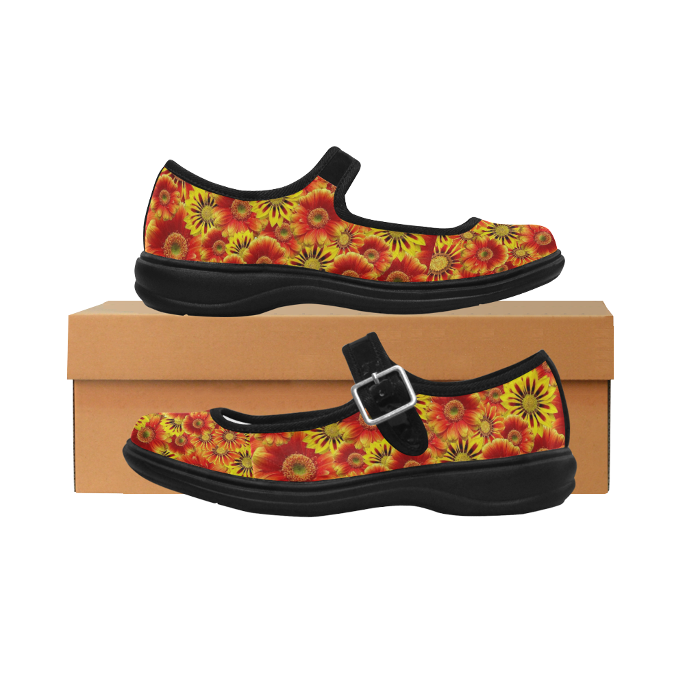 orange mary jane shoes