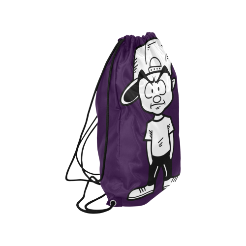 Purple Gym Bag Small Drawstring Bag Model 1604 (Twin Sides) 11"(W) * 17.7"(H)