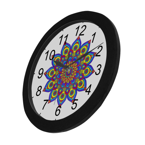 Brilliant Star Mandala Circular Plastic Wall clock