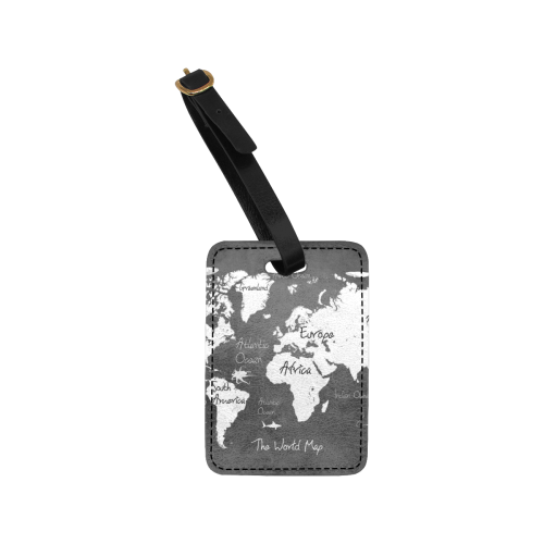 world map #map #worldmap Luggage Tag