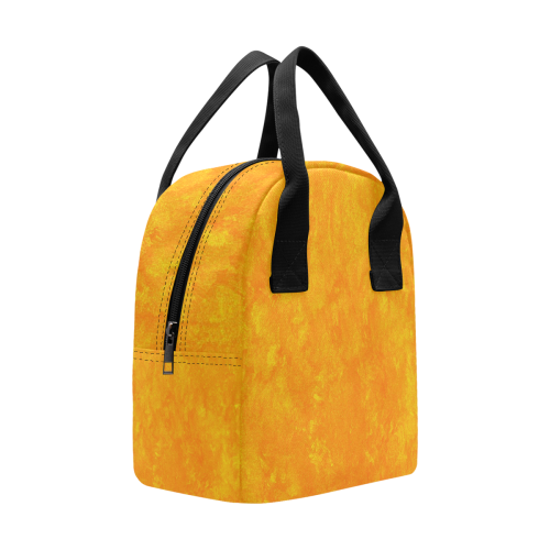 Sunshine Orange Zipper Lunch Bag (Model 1689)