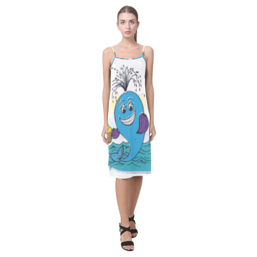 New Era fish Alcestis Slip Dress (Model D05)